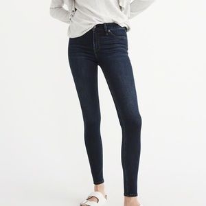 Abercrombie and Fitch Low Rise Dark Wash Jeans